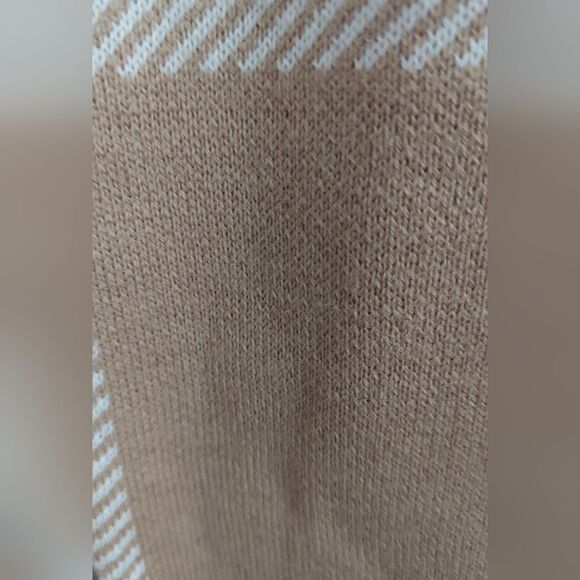 🆕️Anne Klein Plaid Notch Collar Open Front Sweater Cardigan Size M - Picture 5 of 7